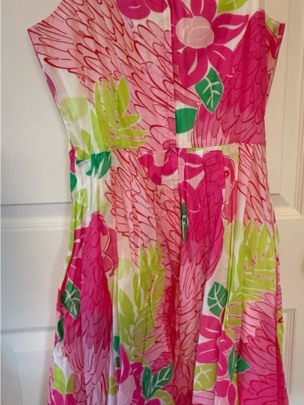 Lilly Pulitzer Pink and Lime Floral Dress